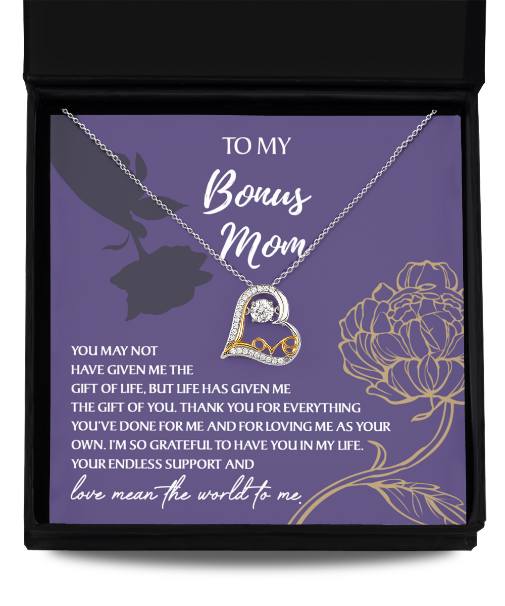 Bonus Mom-Endless Support-Love Dancing Necklace