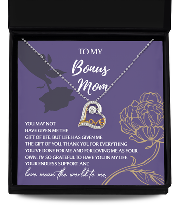 Bonus Mom-Endless Support-Love Dancing Necklace