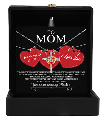 Mom-You Did It-Cross Dancing Necklace