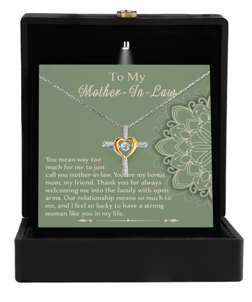 Mother-In-Law-A Strong Woman-Cross Dancing Necklace