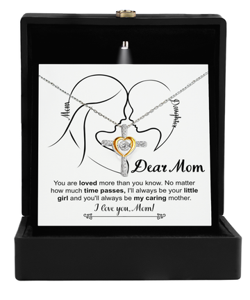 Mom-Your Little Girl-Cross Dancing Necklace