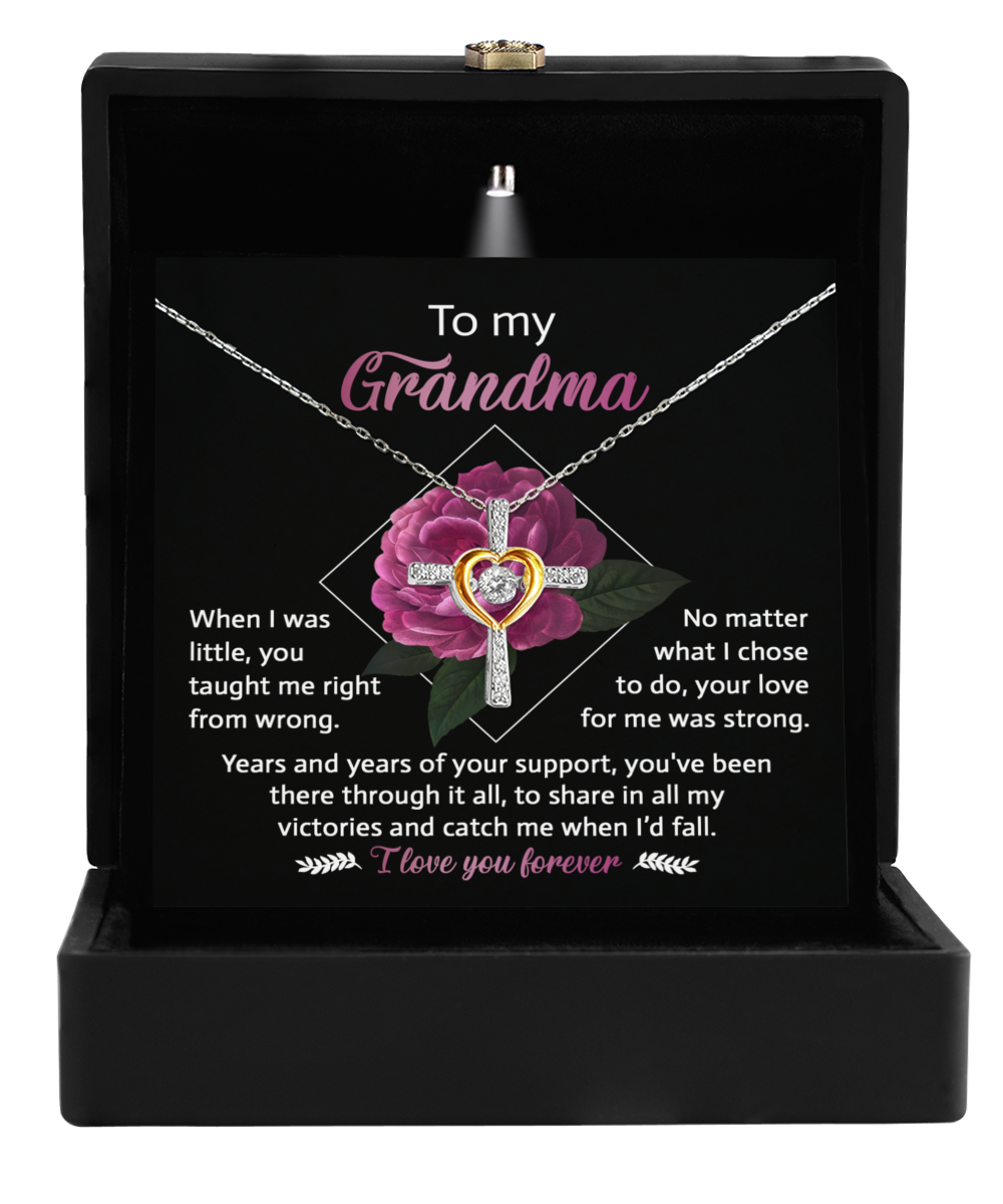 Grandma-Love For Me-Cross Dancing Necklace