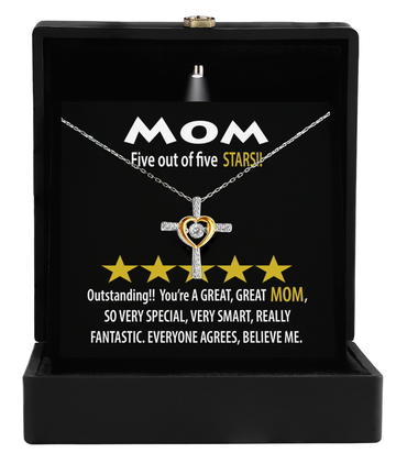 Mom-Five Stars-Cross Dancing Necklace