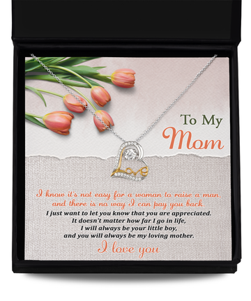 Mom-Go In Life-Love Dancing Necklace