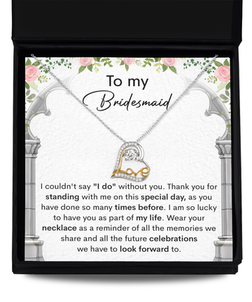 Bridesmaid-Standing With Me-Love Dancing Necklace