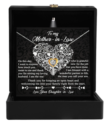 Mother-In-Law-An Open Heart-Cross Dancing Necklace