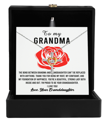 Grandma-Strong Lady-Cross Dancing Necklace