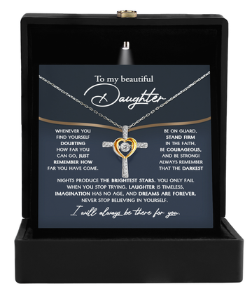 Daughter-Brightest Stars-Cross Dancing Necklace