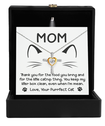 Cat Mom-When I'm Mean-Cross Dancing Necklace