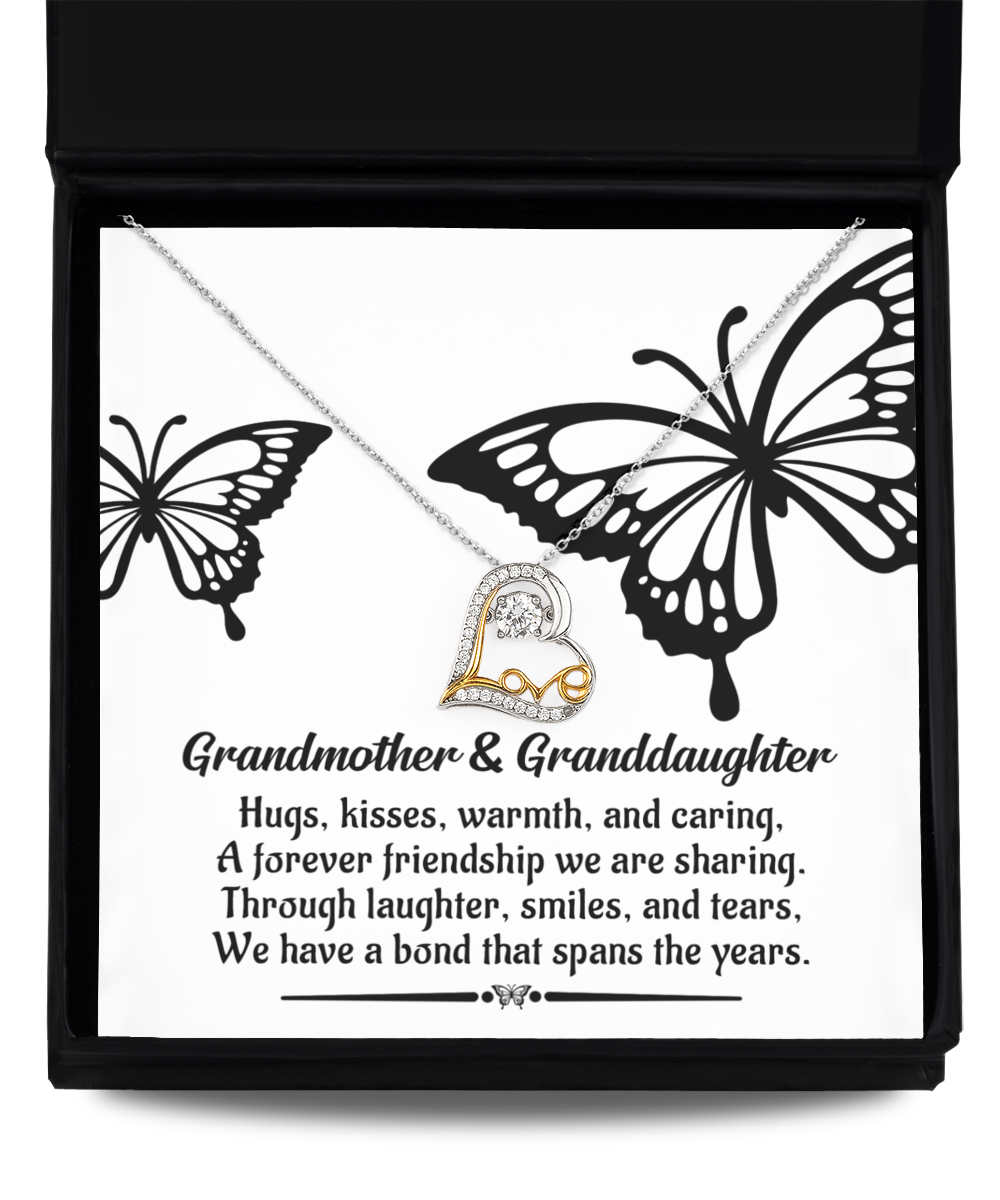 Grandma Granddaughter-A Bond-Love Dancing Necklace