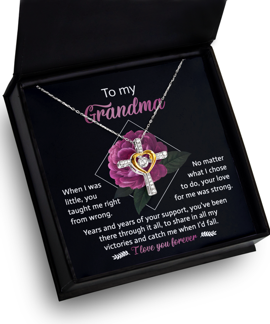 Grandma-Love For Me-Cross Dancing Necklace