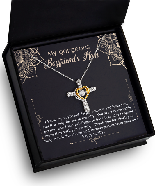 Boyfriend's Mom-Happy Family-Cross Dancing Necklace