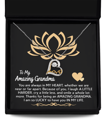 Grandma-In My Heart-Love Dancing Necklace