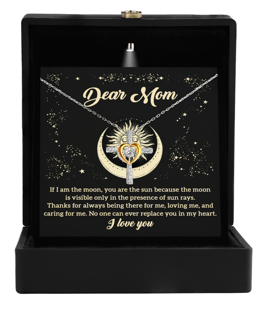 Mom-There For Me-Cross Dancing Necklace