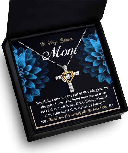 Bonus Mom-Gift Of You-Dancing Cross Necklace