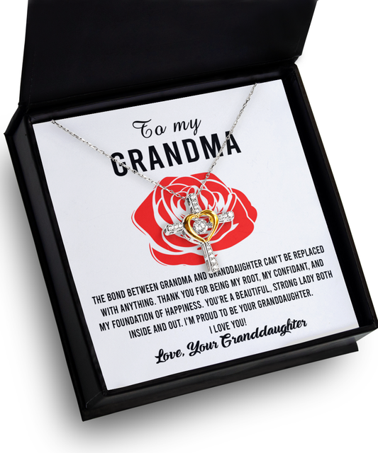 Grandma-Strong Lady-Cross Dancing Necklace