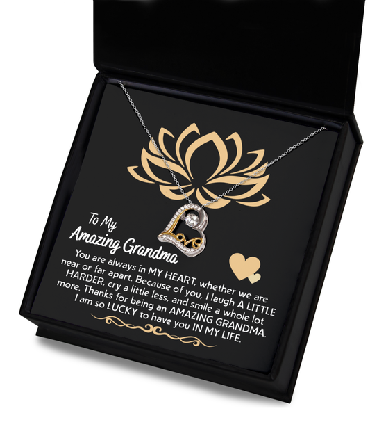 Grandma-In My Heart-Love Dancing Necklace