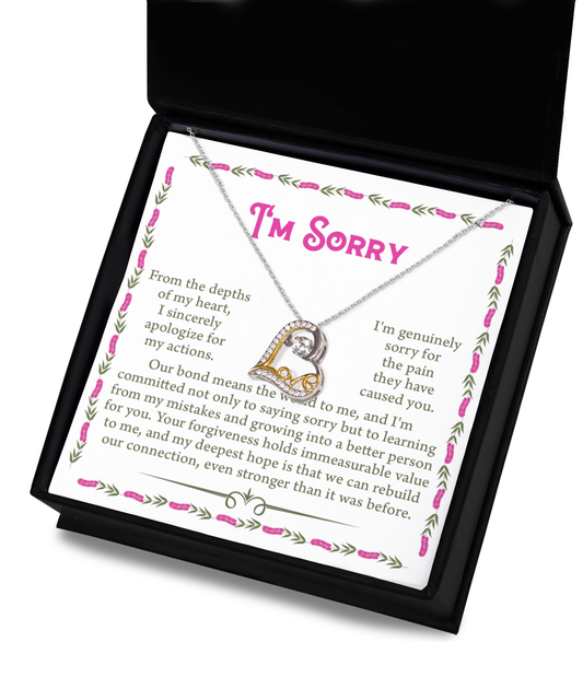 Sorry-A Better Person-Love Dancing Necklace