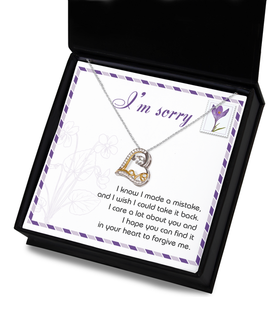 Sorry-Take It Back-Love Dancing Necklace