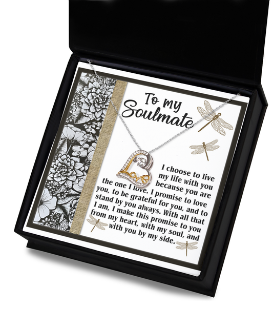 Soulmate-Make This Promise-Love Dancing Necklace