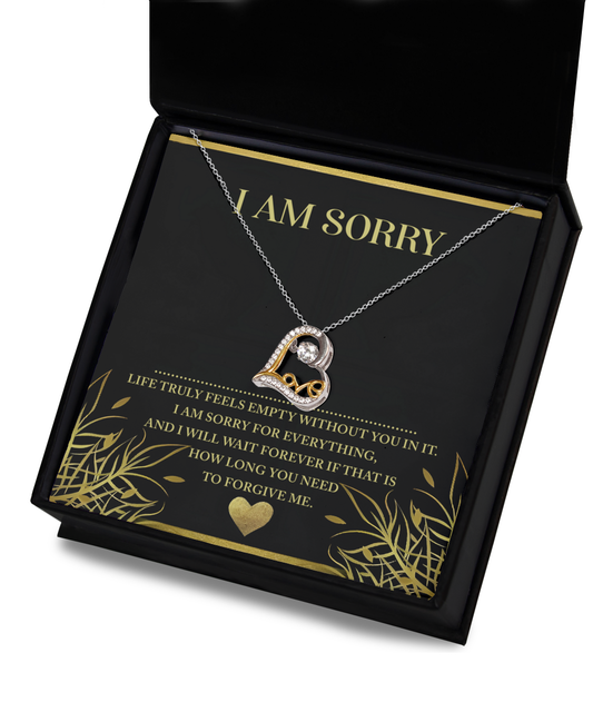 Sorry-Without You-Love Dancing Necklace