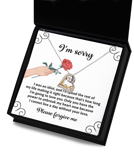 Sorry-Making It Right-Love Dancing Necklace