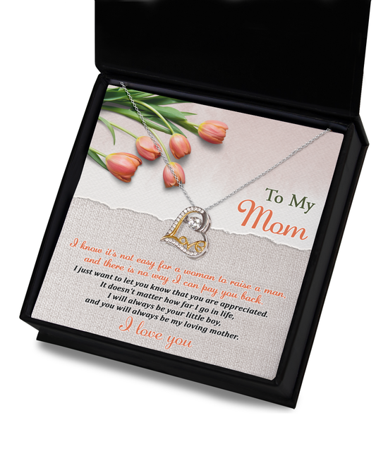 Mom-Go In Life-Love Dancing Necklace