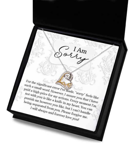 Sorry-Forever Love You-Love Dancing Necklace