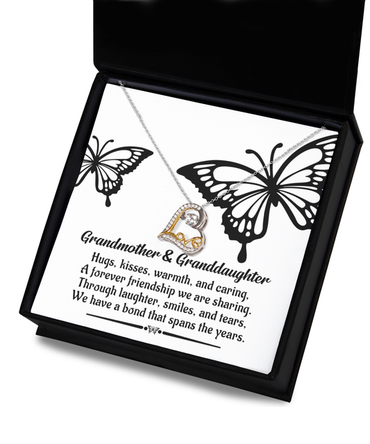 Grandma Granddaughter-A Bond-Love Dancing Necklace