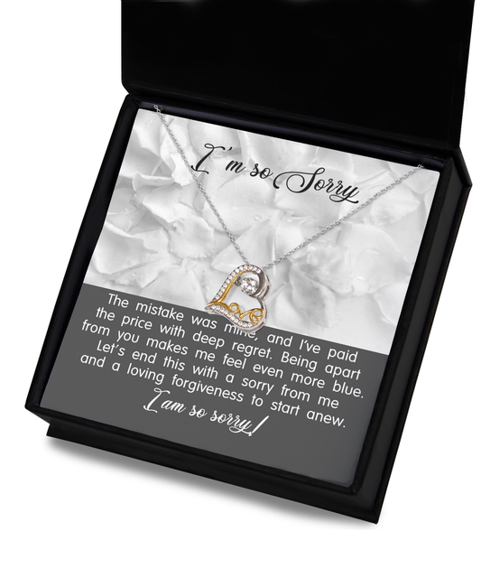 Sorry-With Deep Regret-Love Dancing Necklace