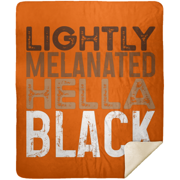 Hella Black Mink Sherpa Blanket 50x60
