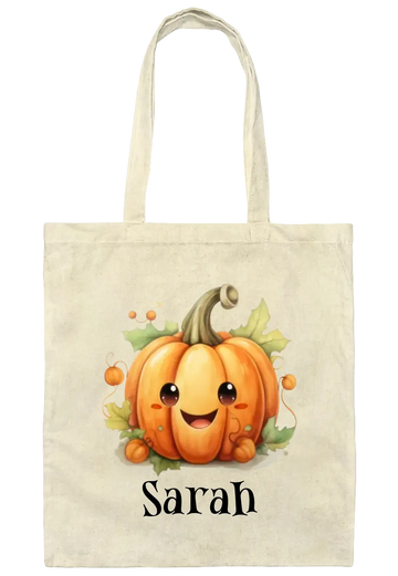 Personalized Pumpkin Treat Bag