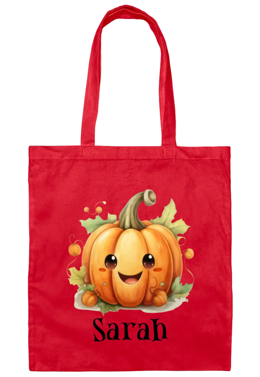 Personalized Pumpkin Treat Bag