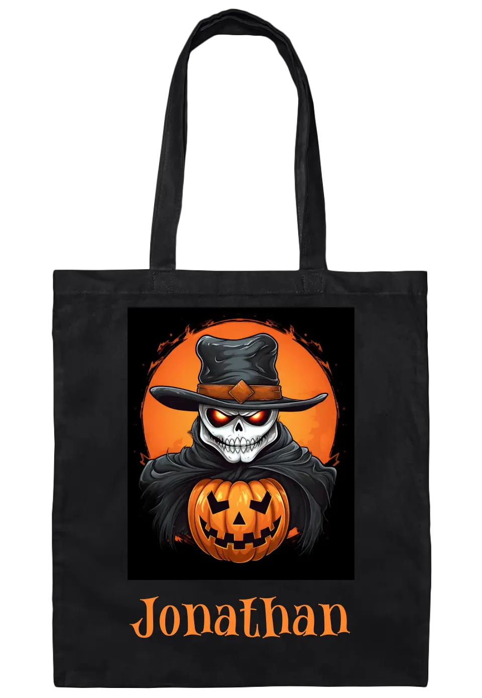 Personalized Cowboy Skeleton Treat Bag