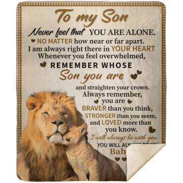 Son - Straighten Your Crown Sherpa Blanket 50x60