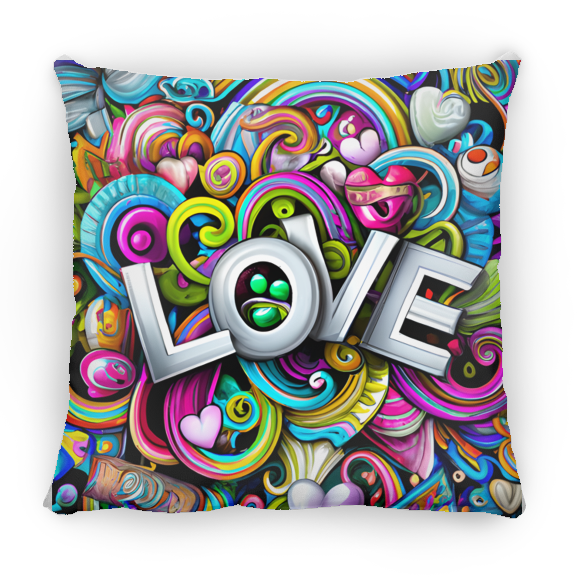 Love Large Square Pillow