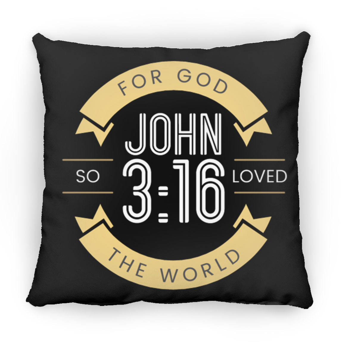 Loved The World Large Square Pillow