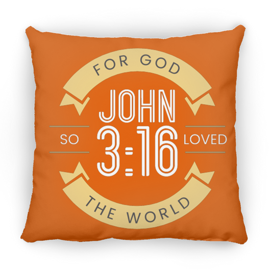Loved The World Large Square Pillow