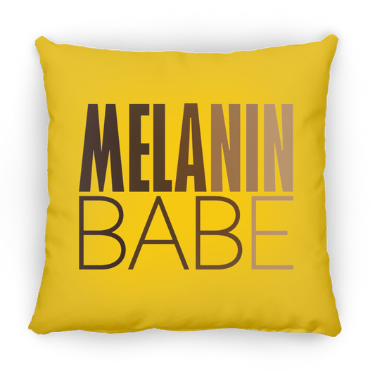 Melanin Babe Large Square Pillow