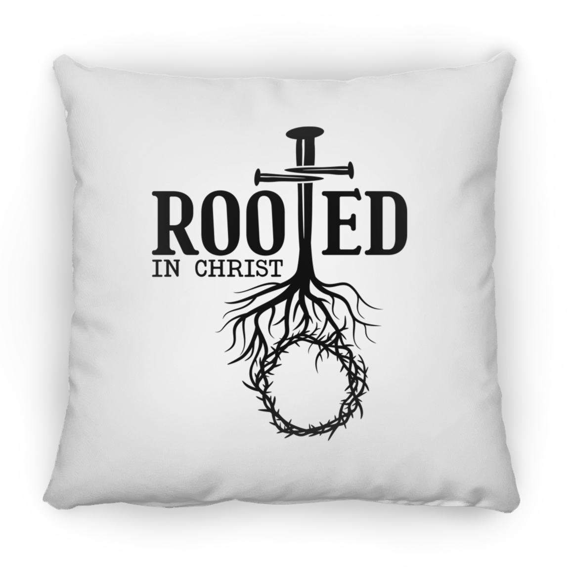 Rooted Large Square Pillow