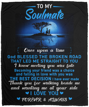 Soulmate - Best Decision Plush Fleece Blanket