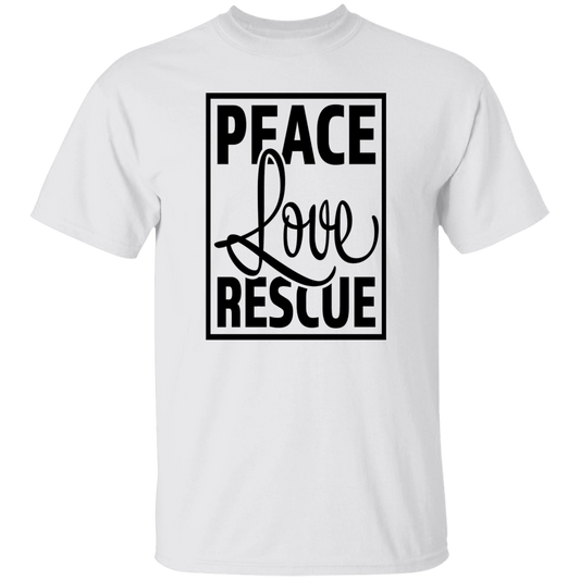 Peace Love Rescue Unisex Tee