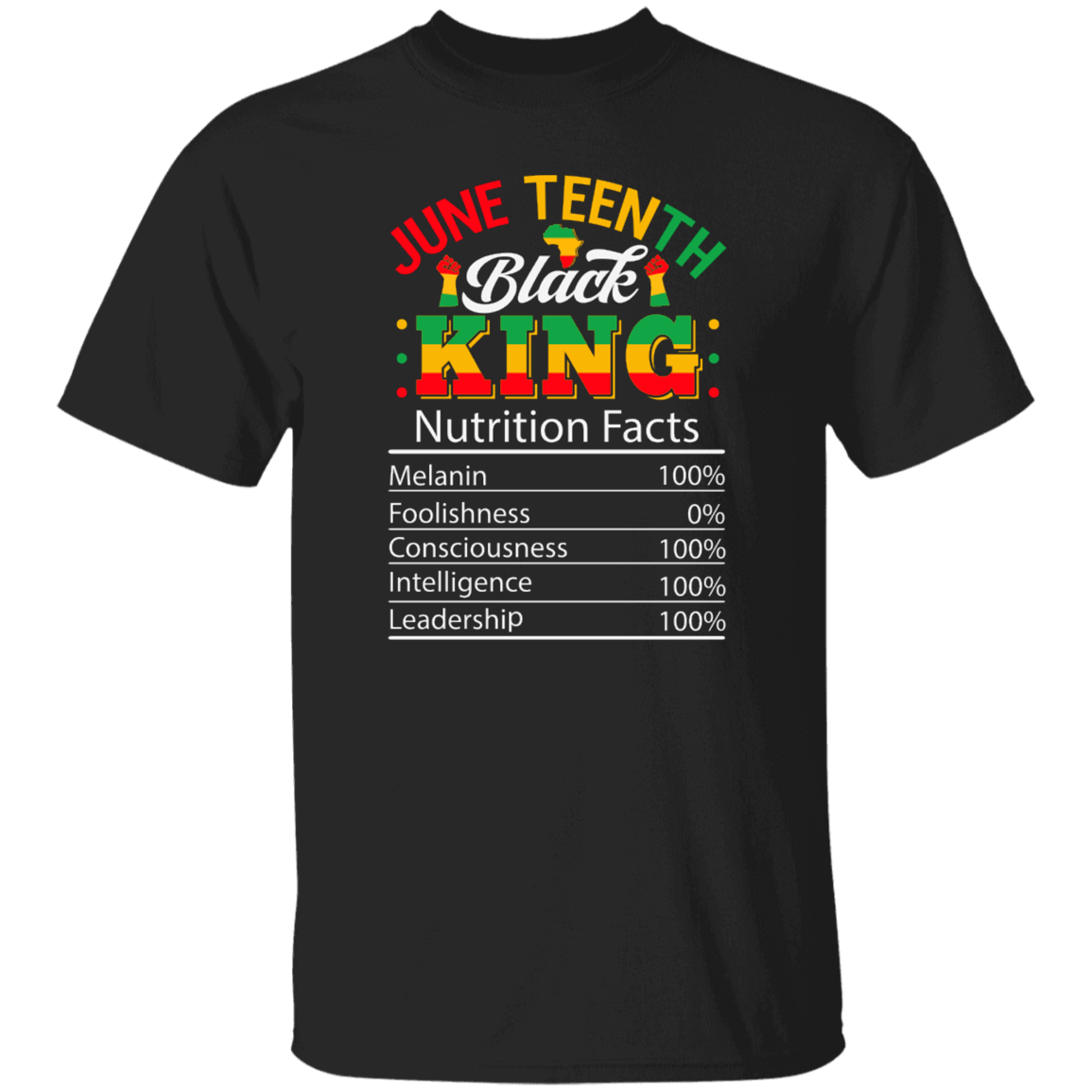 June Teenth Black King Unisex Tee
