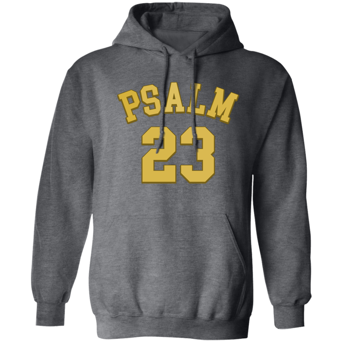 Psalm 23 Gold Pullover Unisex Hoodie