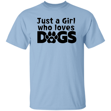 Girl Who Loves Dogs Unisex Tee
