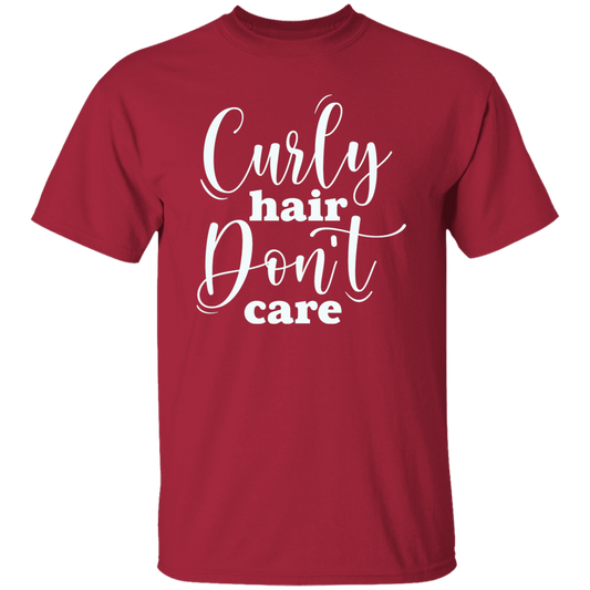 Curly Hair Don't Care Unisex Tee