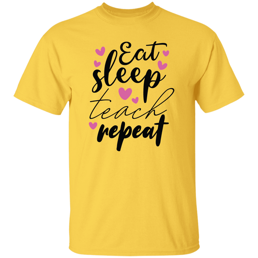 Eat Sleep Teach Repeat Unisex Tee