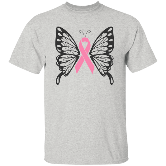 Breast Cancer Butterfly Unisex Tee