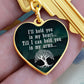Hold You In My Heart - Graphic Heart Keychain
