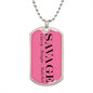 Savage Dog Tag